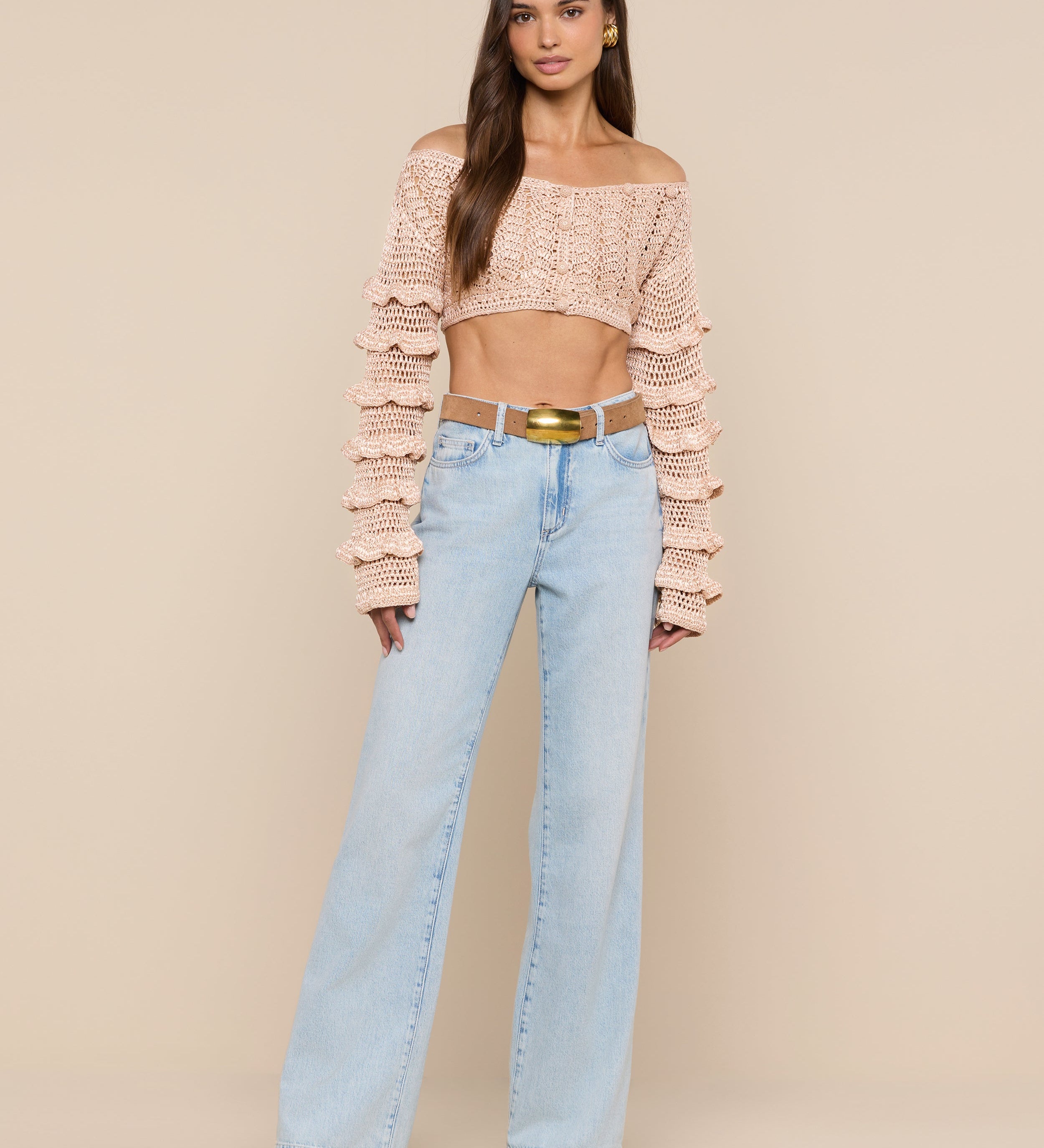 L'AGENCE - Fey Crocheted Top