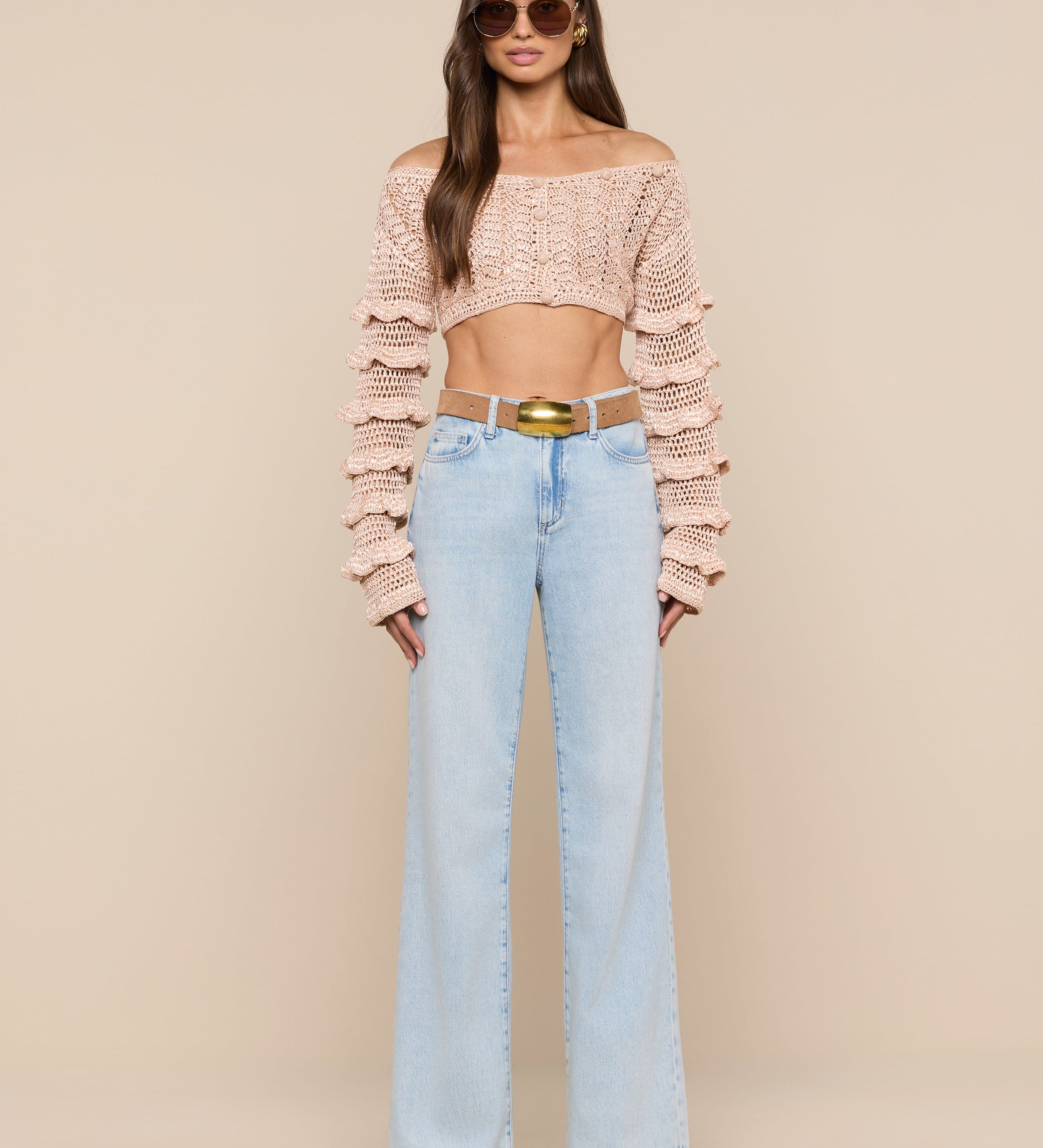 L'AGENCE - Fey Crocheted Top