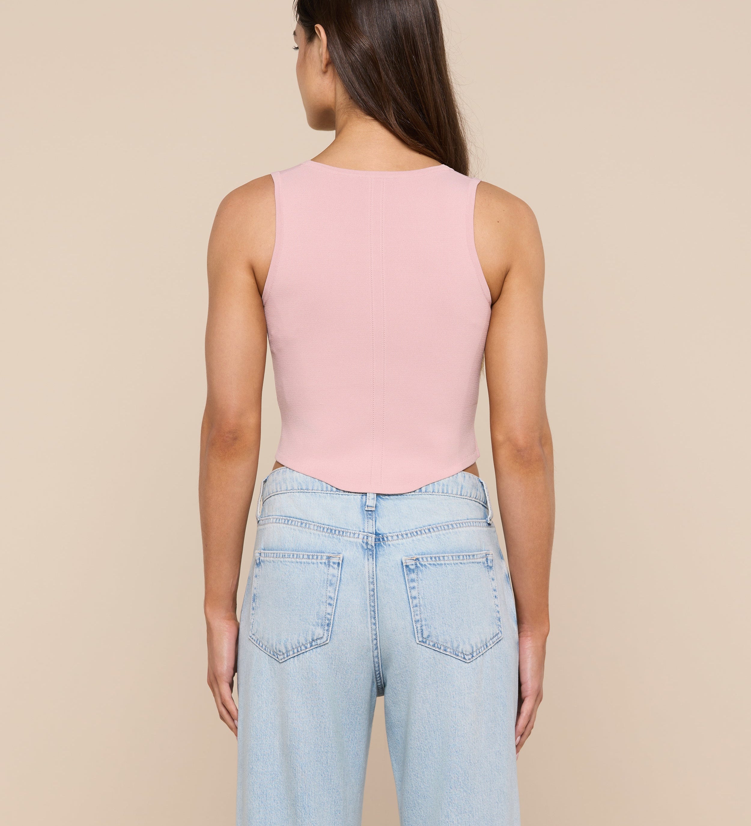L'AGENCE - Dove Knit Corset Top