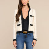 L'AGENCE - Zephyra Pointelle Knit Cardigan