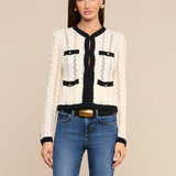L'AGENCE - Zephyra Pointelle Knit Cardigan