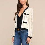 L'AGENCE - Zephyra Pointelle Knit Cardigan