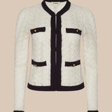 L'AGENCE - Zephyra Pointelle Knit Cardigan