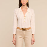 L'AGENCE - Airy Cable Knit Sweater