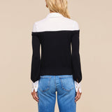 L'AGENCE - Mathilde Poplin Collar Pullover