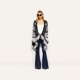 L'AGENCE - Naiad Jacquard Fringe Cardigan