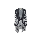 L'AGENCE - Naiad Jacquard Fringe Cardigan