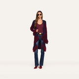 L'AGENCE - Naiad Jacquard Fringe Cardigan