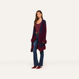 L'AGENCE - Naiad Jacquard Fringe Cardigan