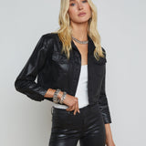 L'AGENCE - Koda Coated Denim Jacket