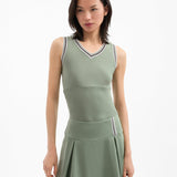 Veronica Beard - Spin Striped-Trim Tank Top