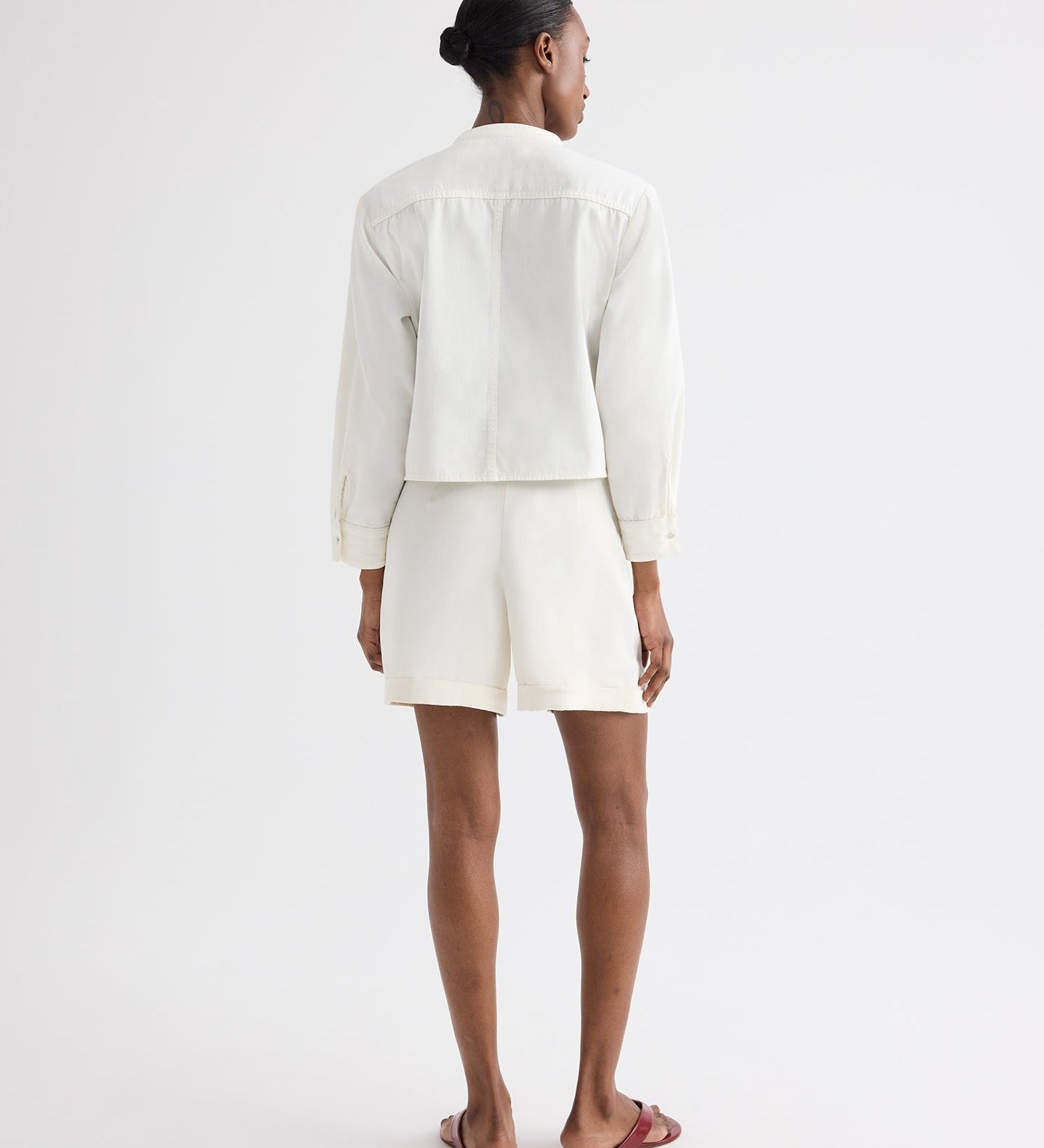 TWP - Cisco Short in Coated Viscose Linen