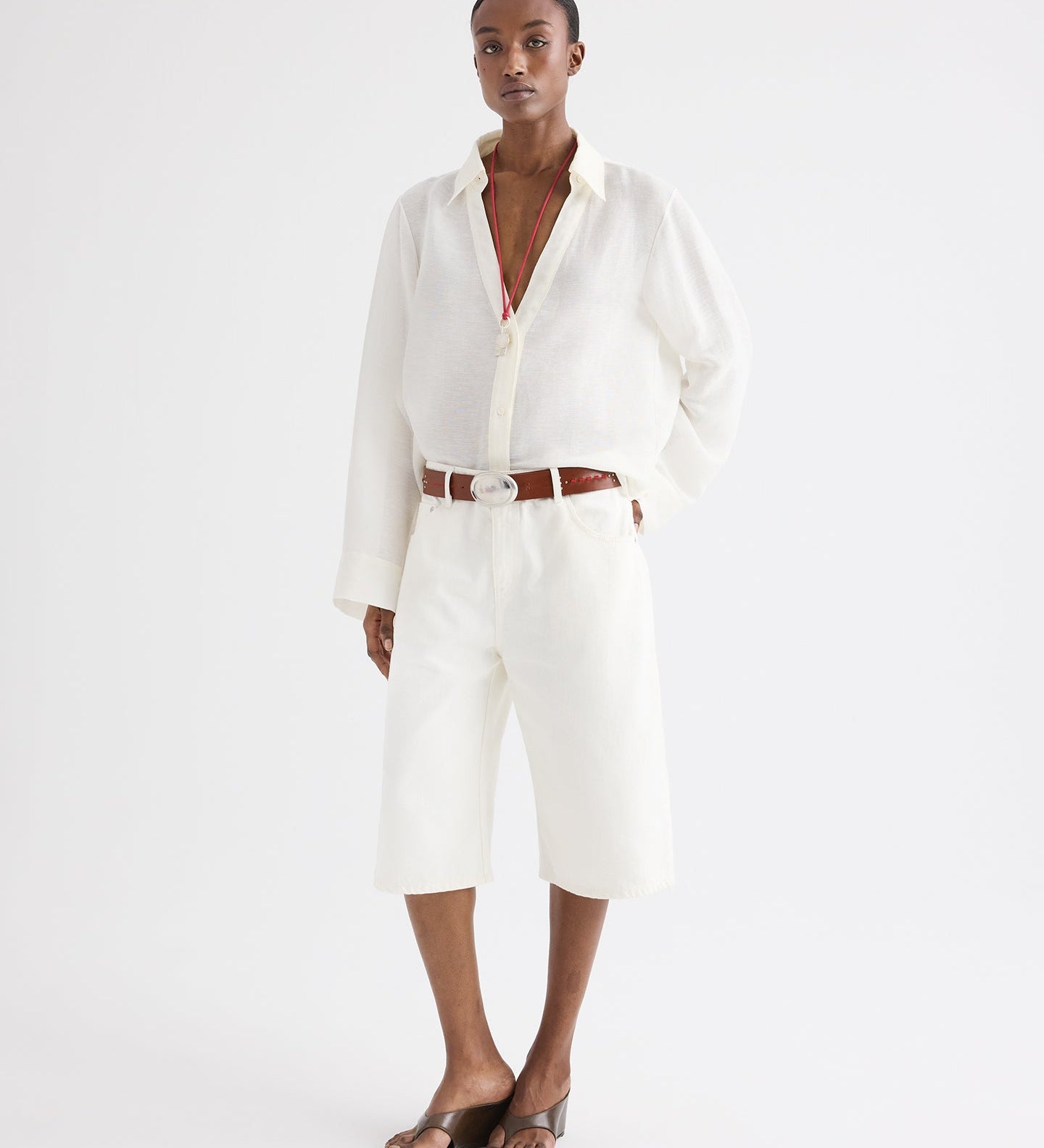 TWP - Boxy Relaxed Shorts in Denim