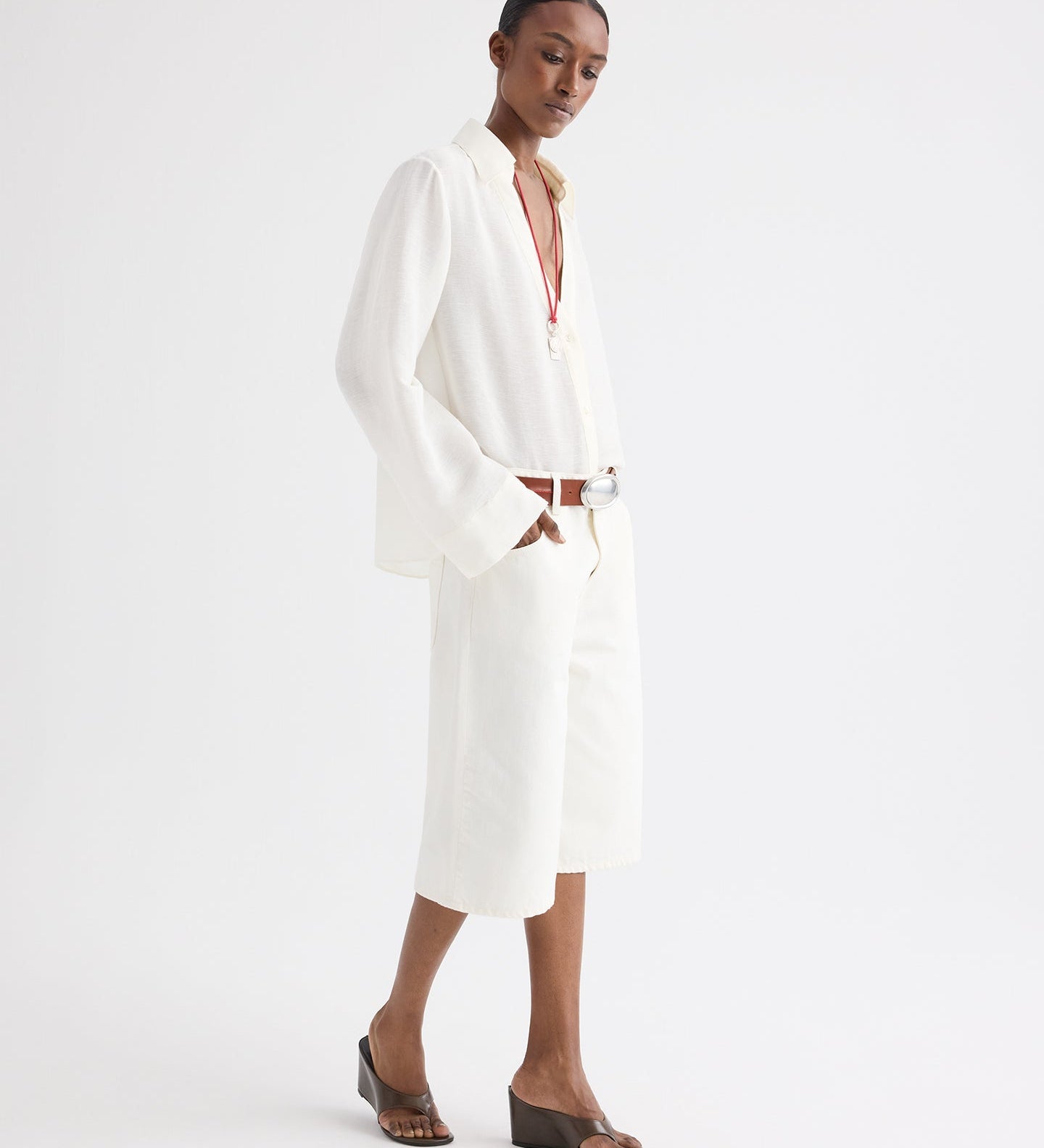 TWP - Boxy Relaxed Shorts in Denim