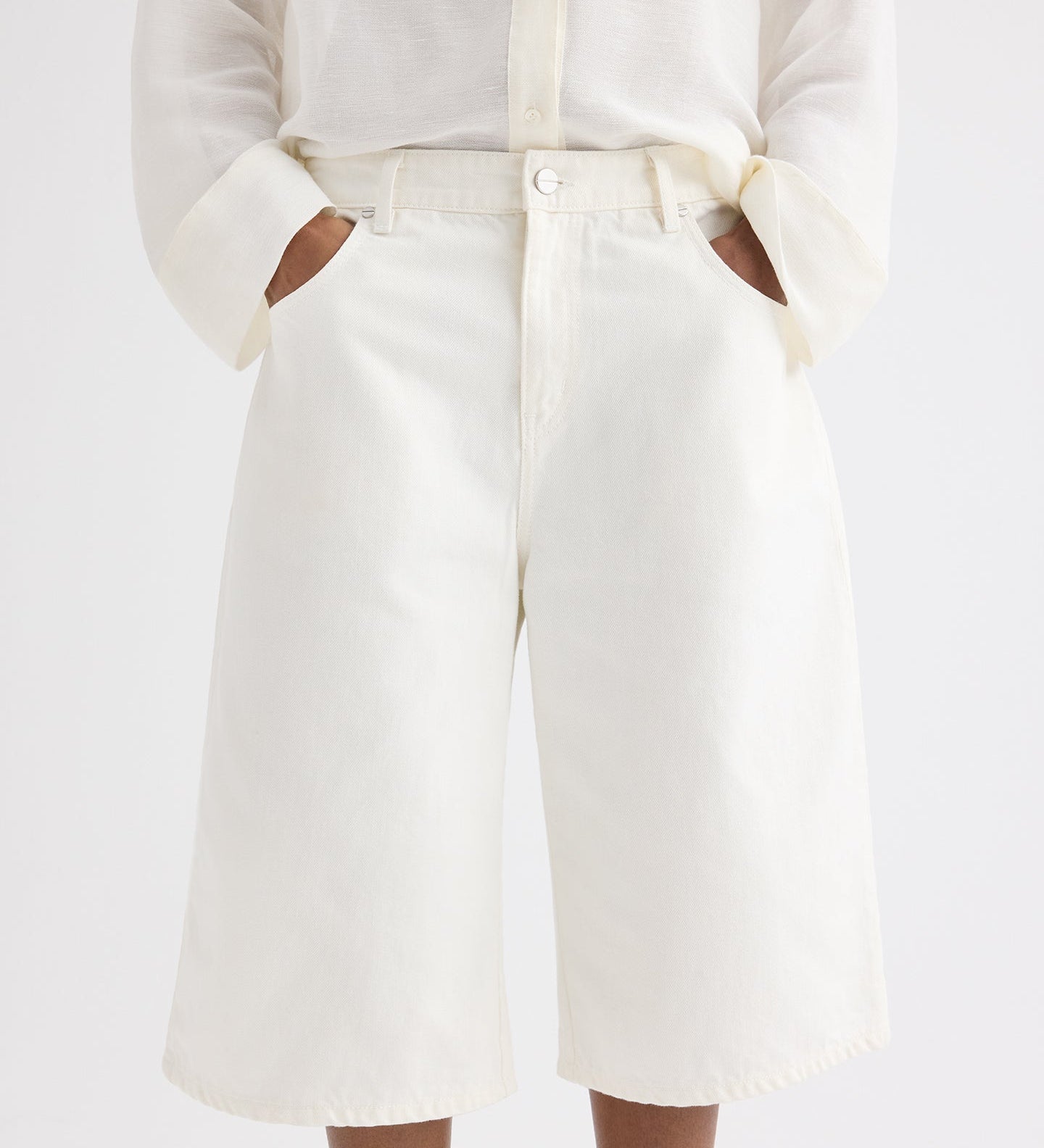 TWP - Boxy Relaxed Shorts in Denim