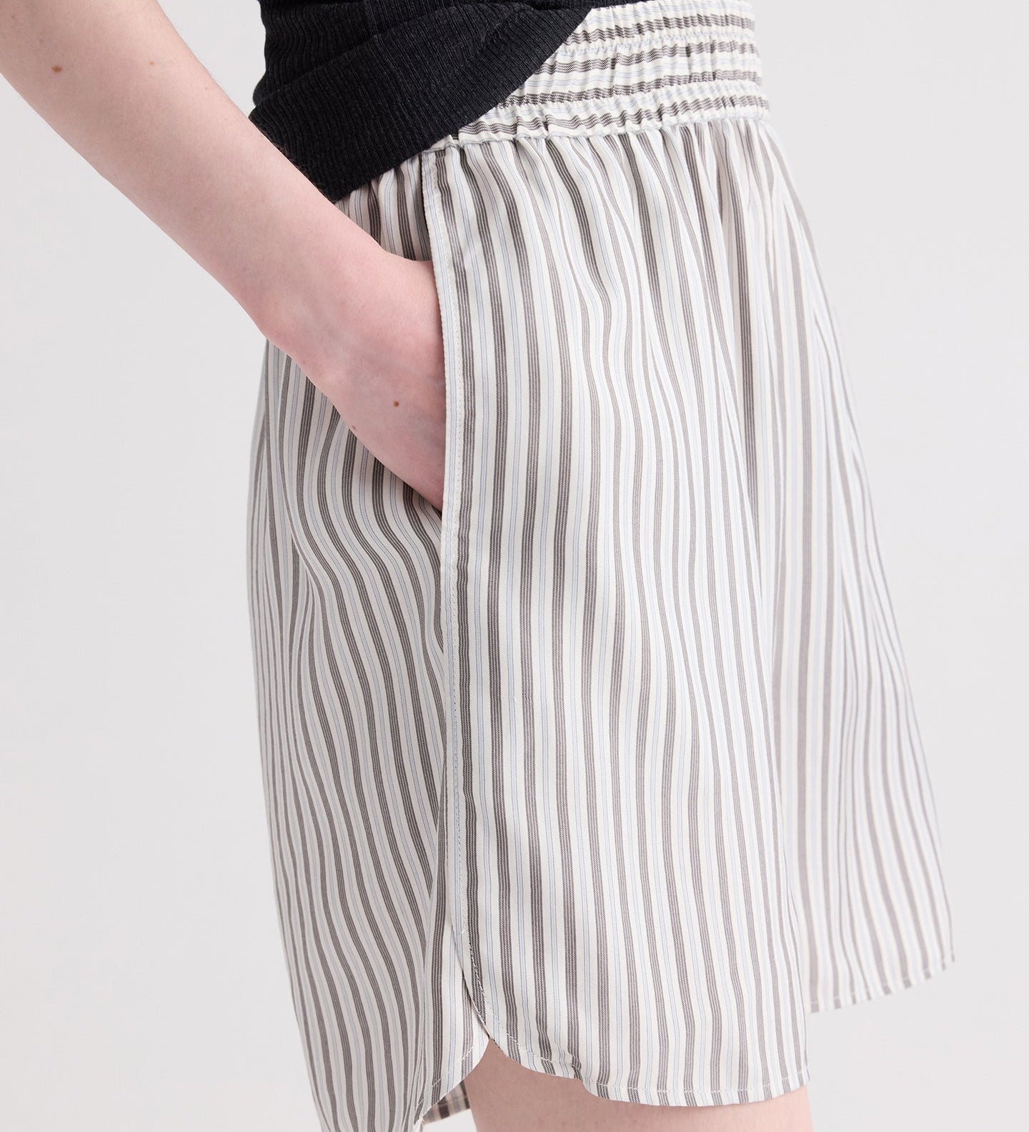 TWP - His Trunks Shorts in Evening Stripe on Silk