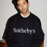 FRAME - Sotheby's Unisex Cashmere Sweater -- Navy