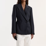 ROHE - Hourglass shaped blazer | navy