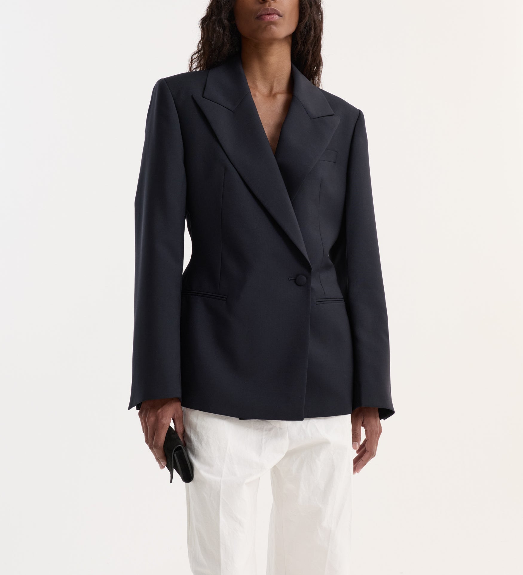 ROHE - Hourglass shaped blazer | navy