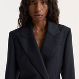 ROHE - Hourglass shaped blazer | navy
