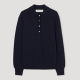 ROHE - Merino wool polo | navy