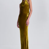 Simkhai - Reannon Draped Velvet Draped Gown