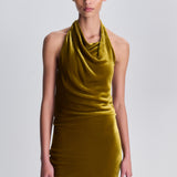 Simkhai - Reannon Draped Velvet Draped Gown