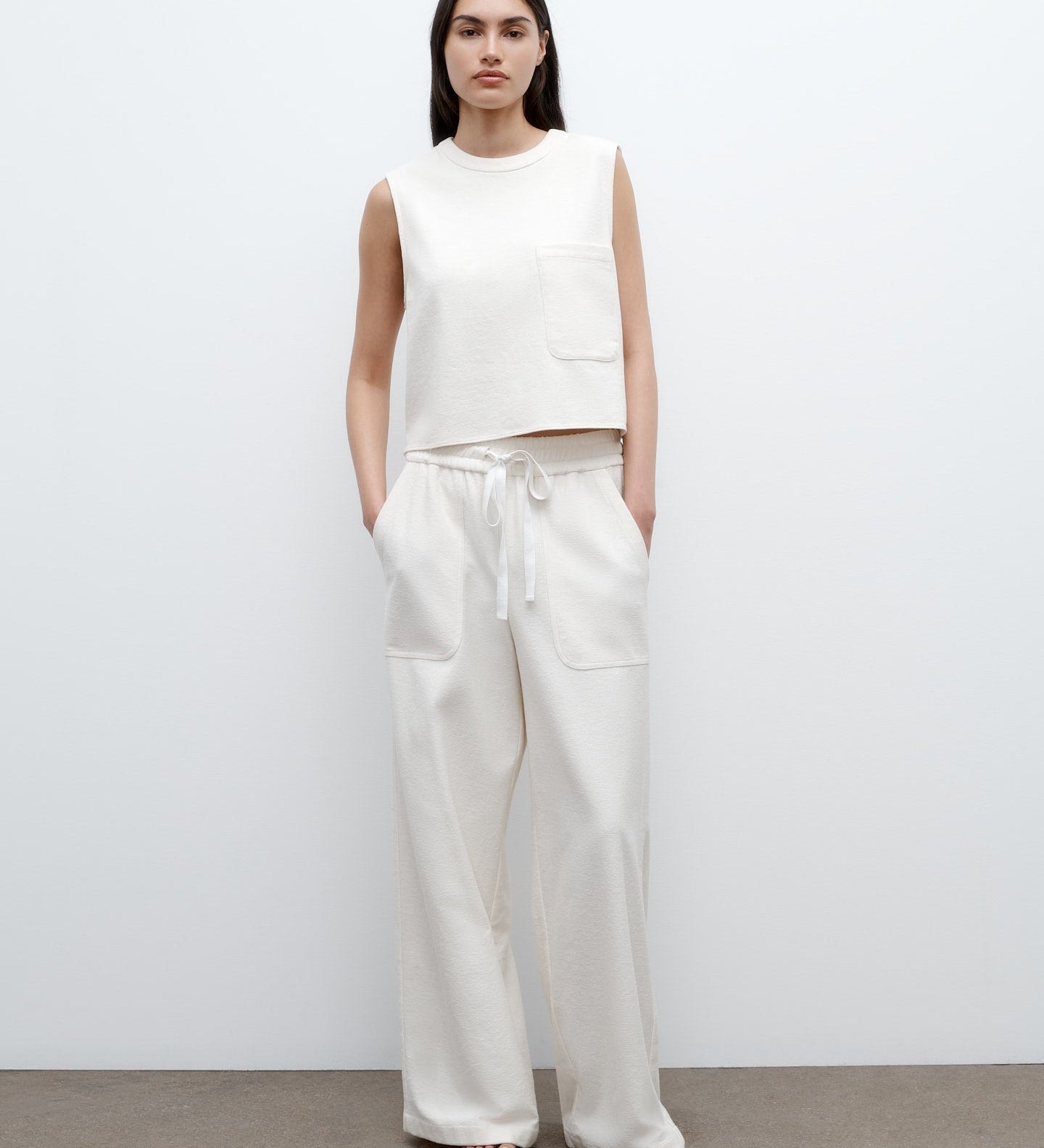 TWP - Cropped Muscle Tank in French Terry