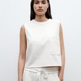 TWP - Cropped Muscle Tank in French Terry