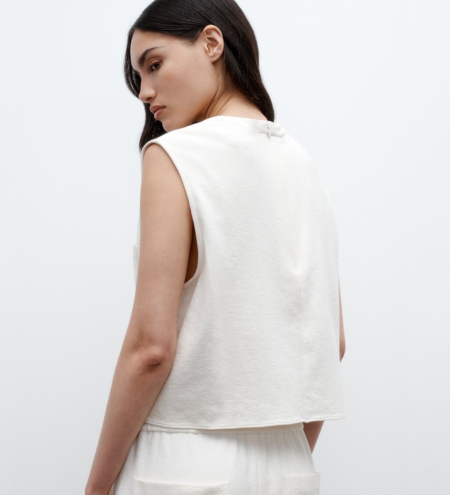 TWP - Cropped Muscle Tank in French Terry