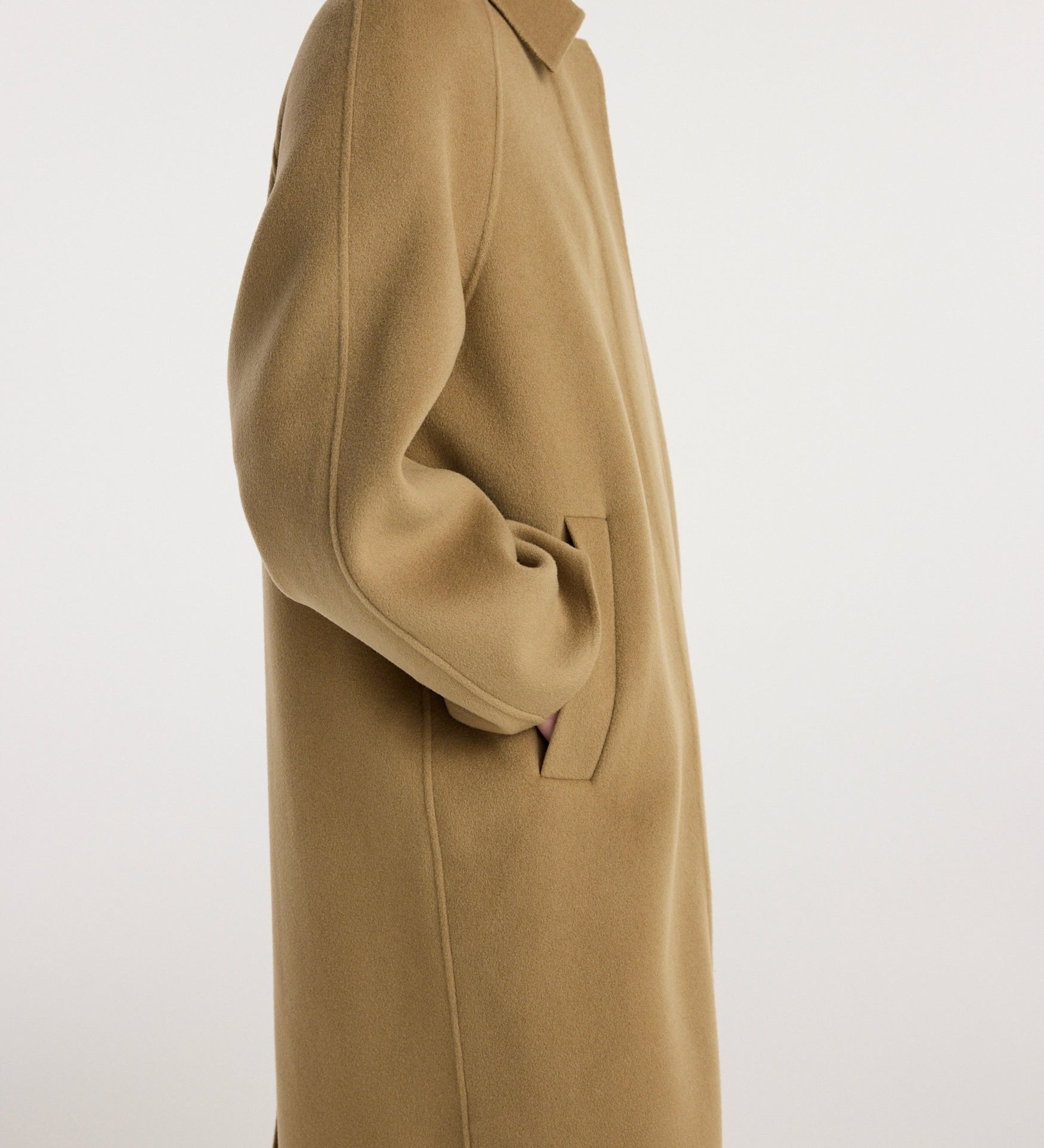 ROHE - Double - faced wool padded coat | camel