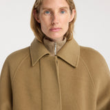 ROHE - Double - faced wool padded coat | camel