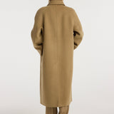 ROHE - Double - faced wool padded coat | camel