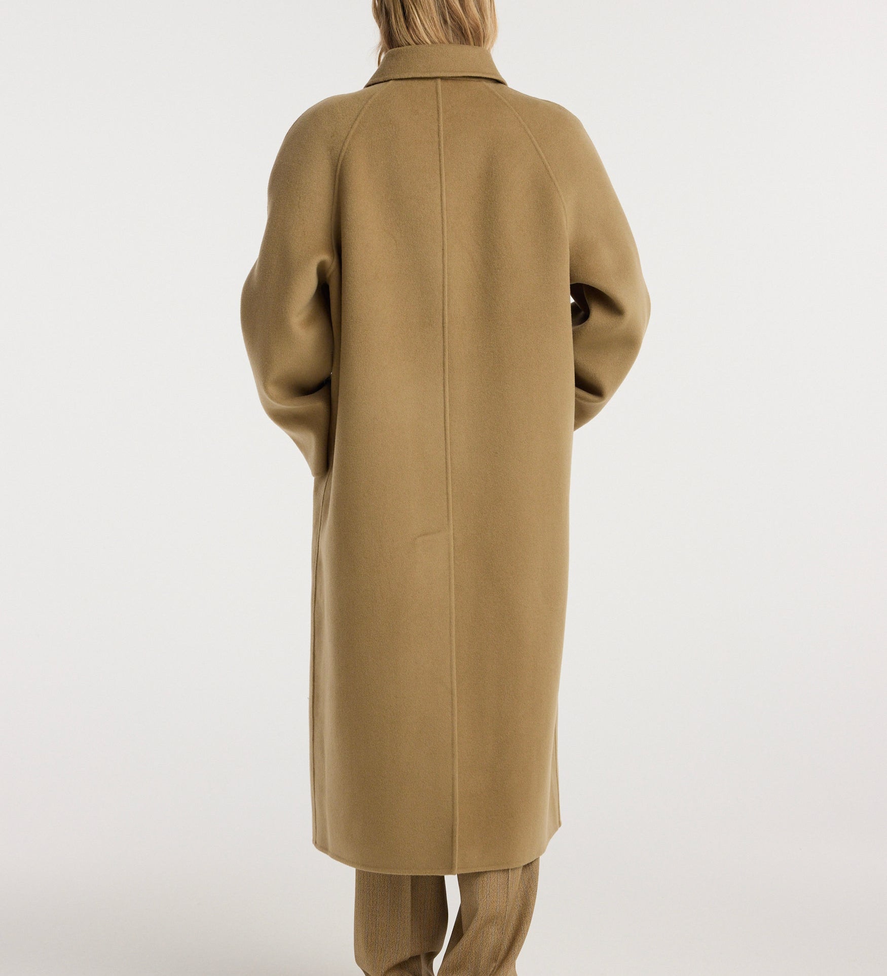 ROHE - Double - faced wool padded coat | camel