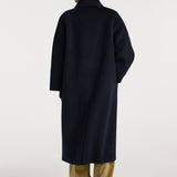 ROHE - Double - faced wool padded coat | navy