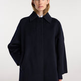 ROHE - Double - faced wool padded coat | navy