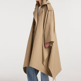 ROHE - Hooded cape trenchcoat | beige
