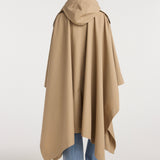 ROHE - Hooded cape trenchcoat | beige