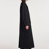 ROHE - Double breasted tailored coat | black