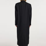 ROHE - Double breasted tailored coat | black
