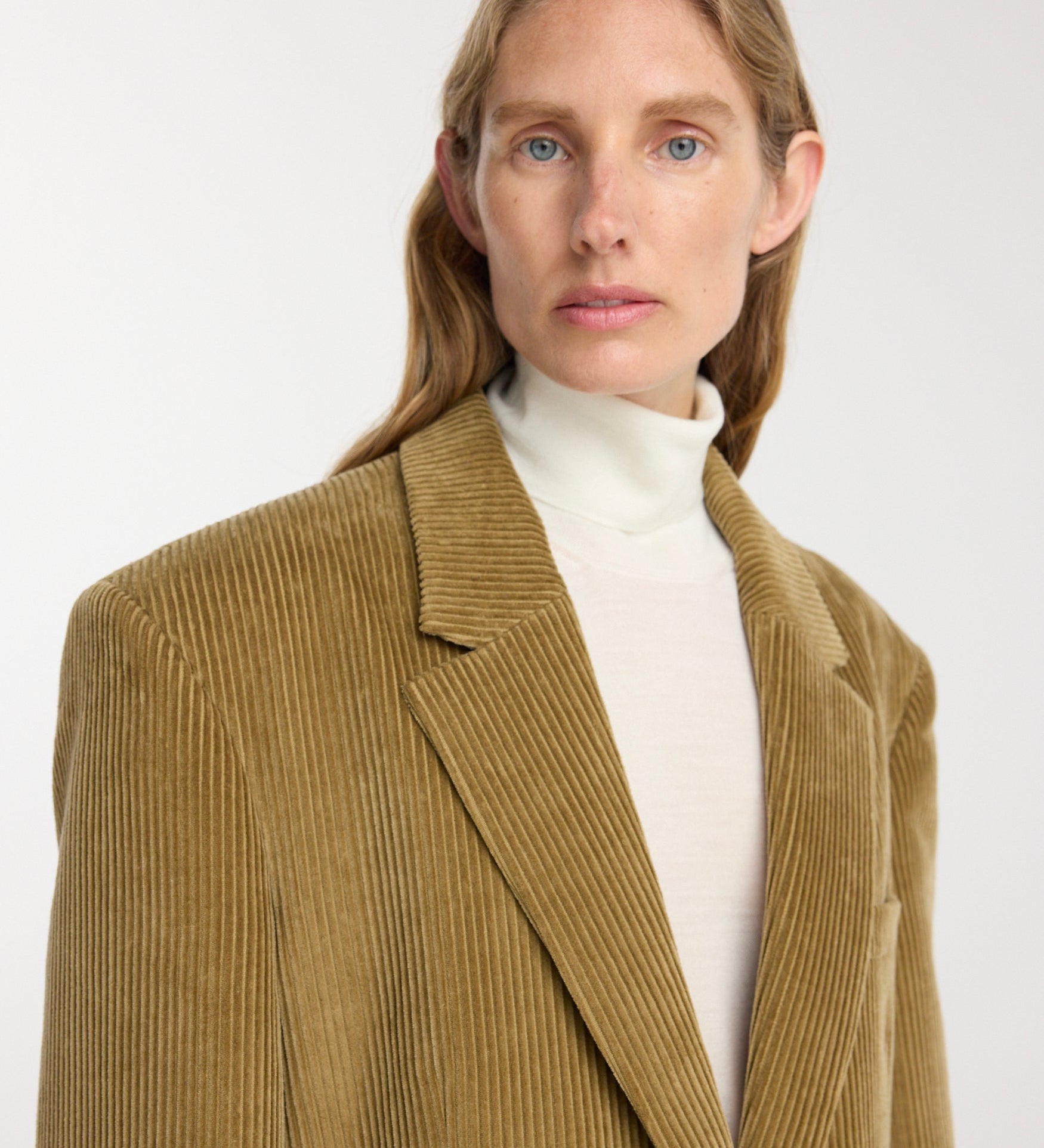 ROHE - Oversized corduroy blazer jacket | beige