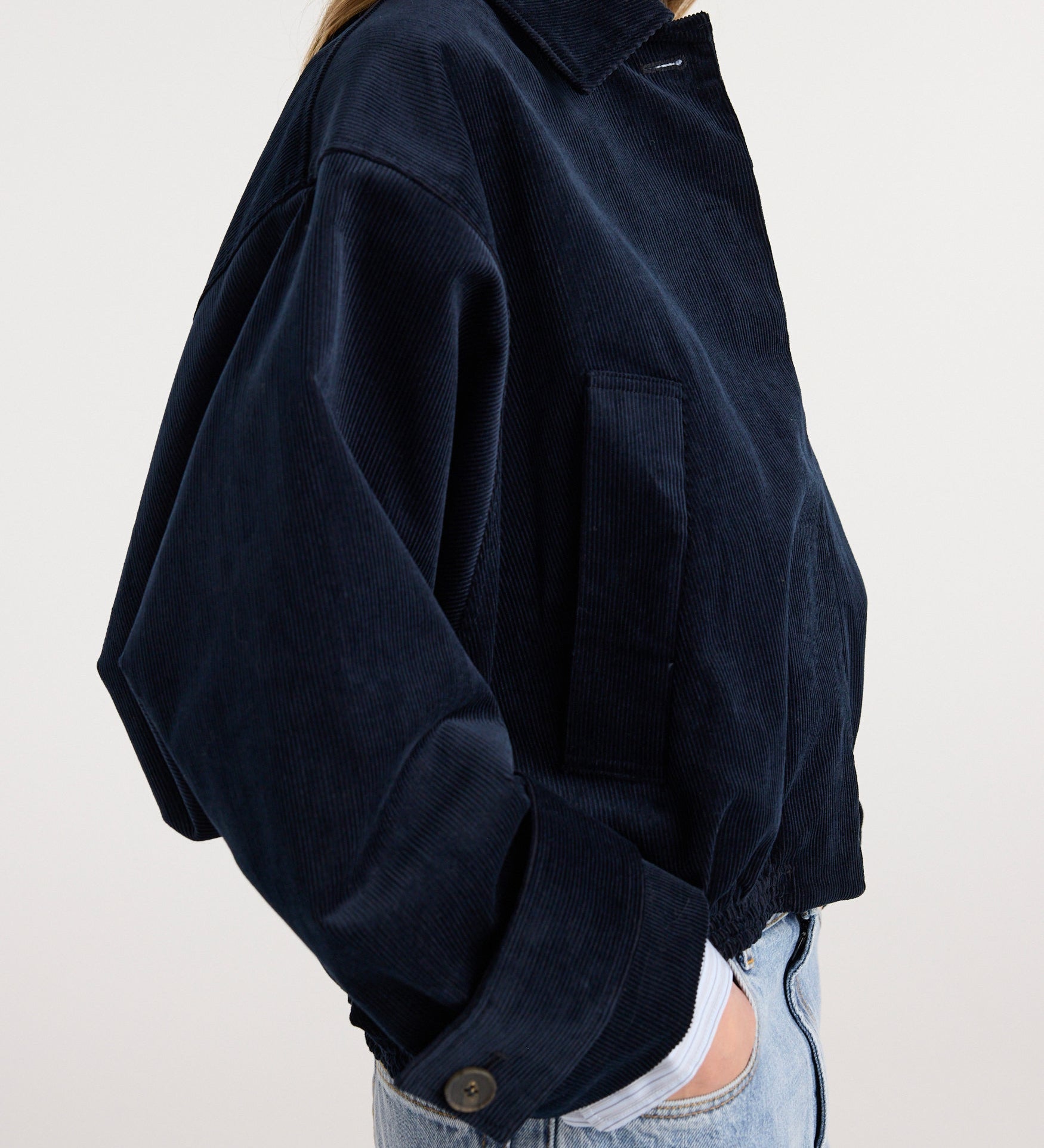 ROHE - Corduroy blouson jacket | night
