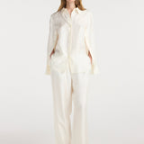 ROHE - Silk open - sleeve detailed shirt | cream