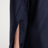 ROHE - Silk open - sleeve detailed shirt | night