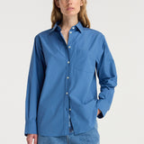 ROHE - Classic fit shirt | pacific blue