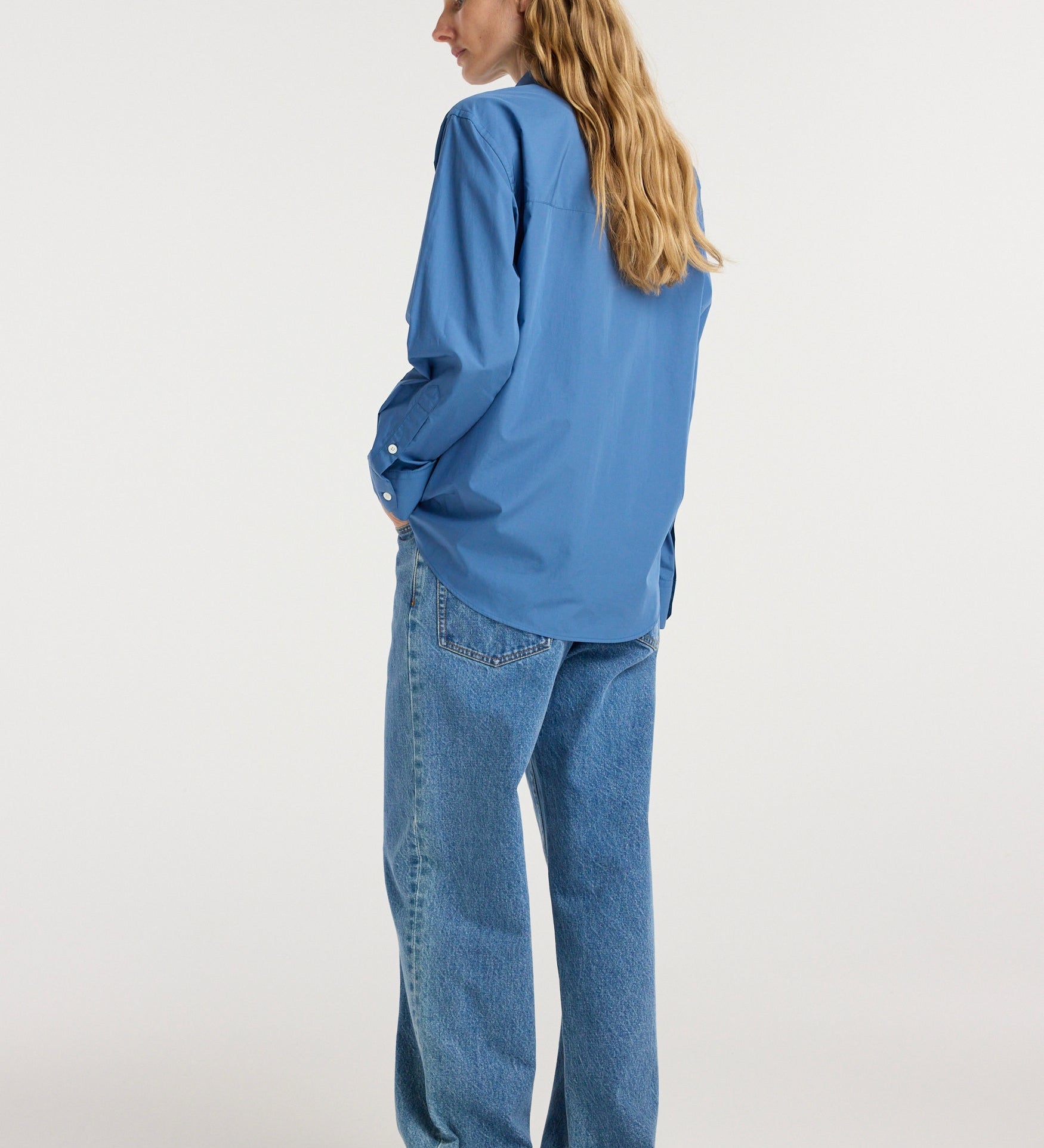 ROHE - Classic fit shirt | pacific blue