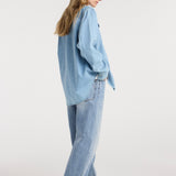 ROHE - Western denim shirt | classic blue