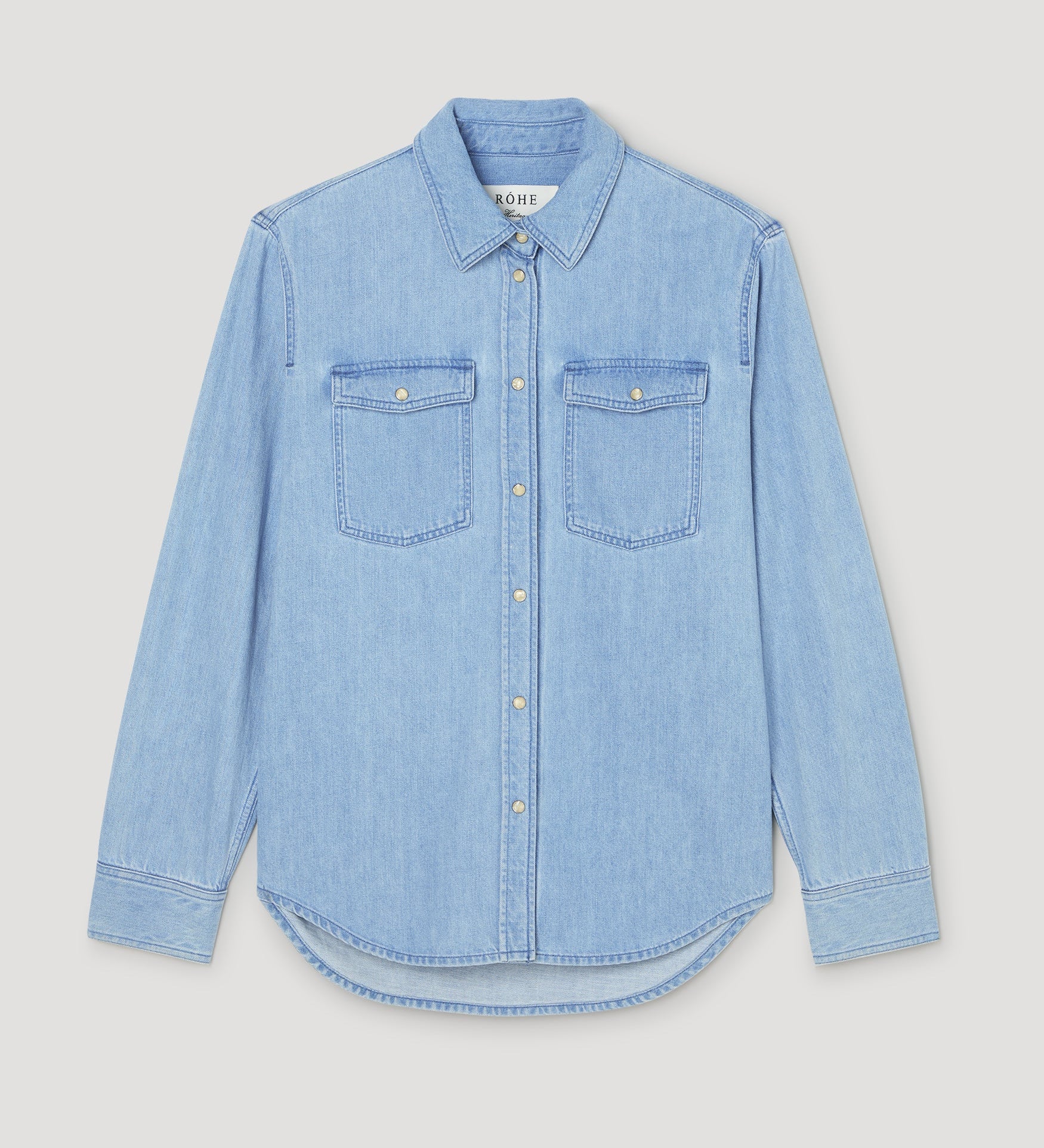ROHE - Western denim shirt | classic blue