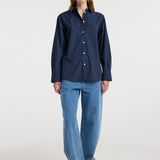 ROHE - Classic fit shirt | navy