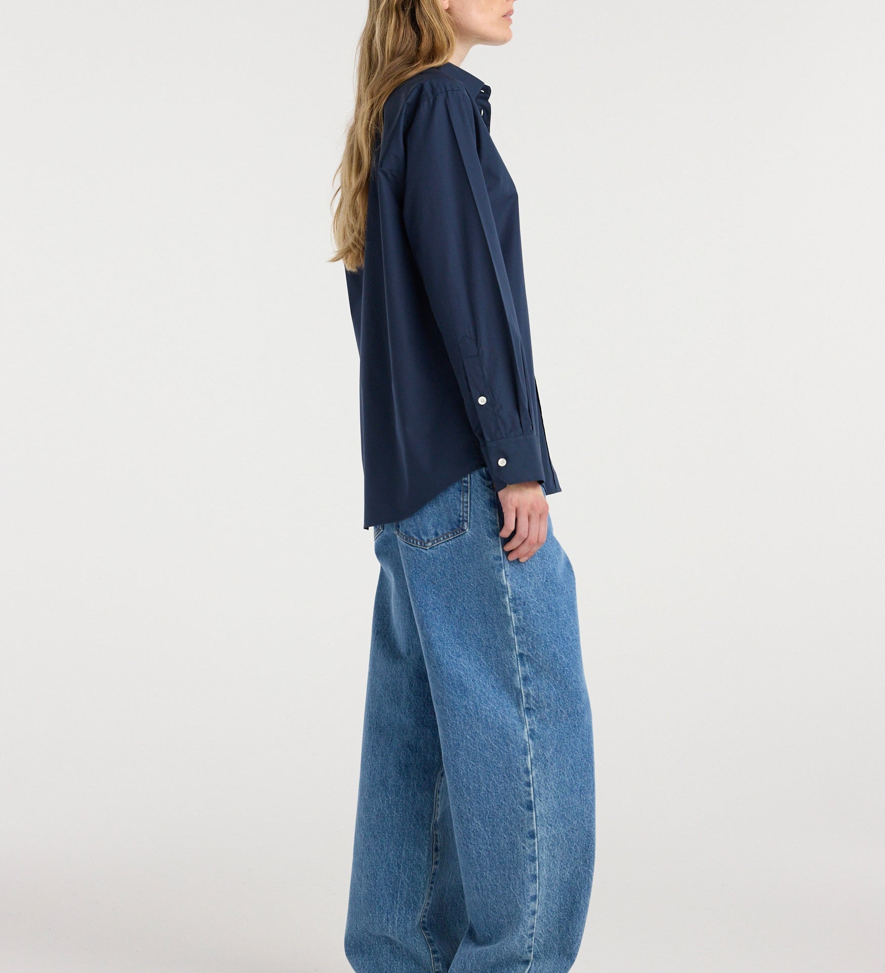 ROHE - Classic fit shirt | navy